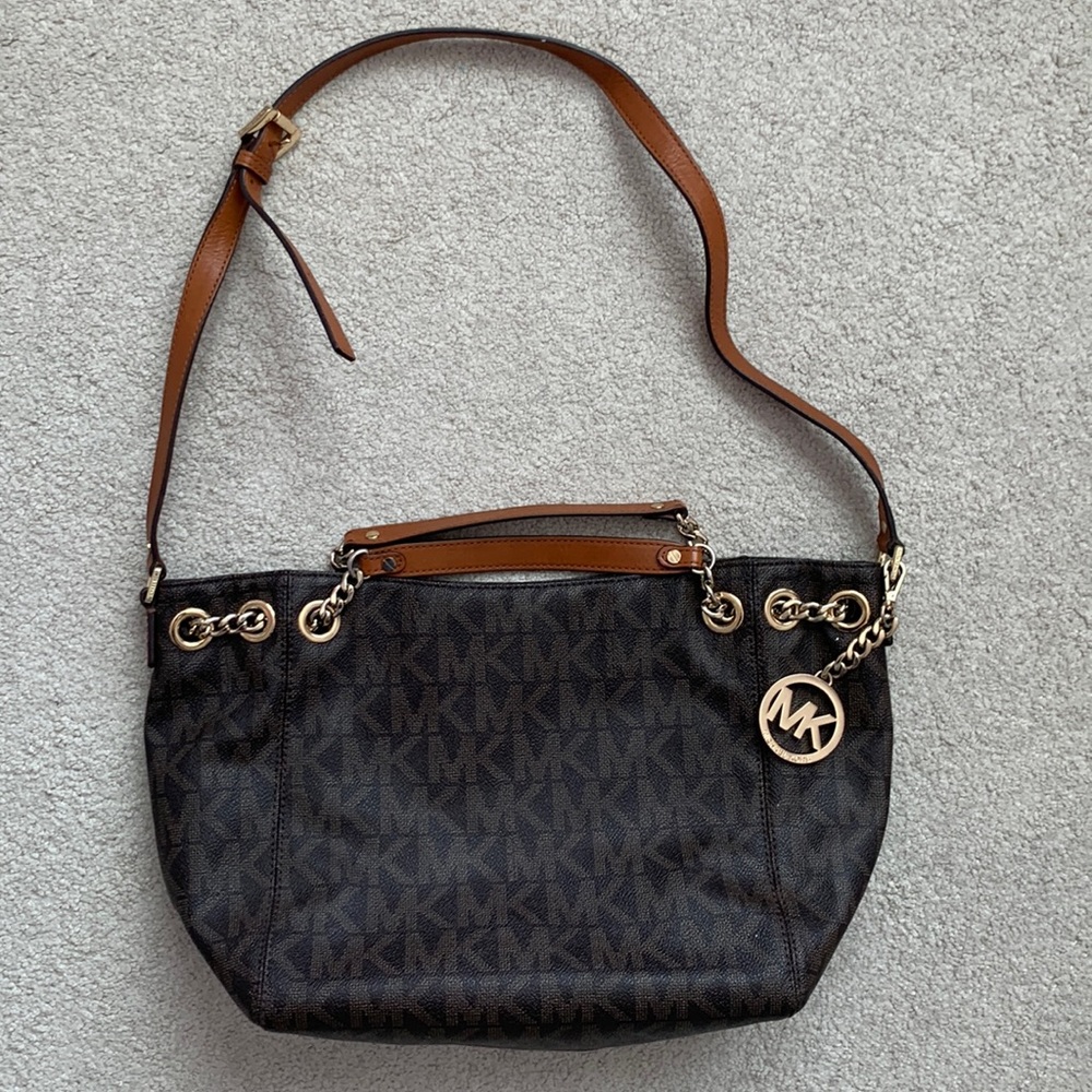 Michael Kors Medium Sized Logo Tote Crossbody/Shoulder and Handlebar Straps